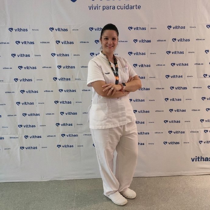 La enfermera responsable de infecciones del Hospital Vithas Almería, Dolores Canet.