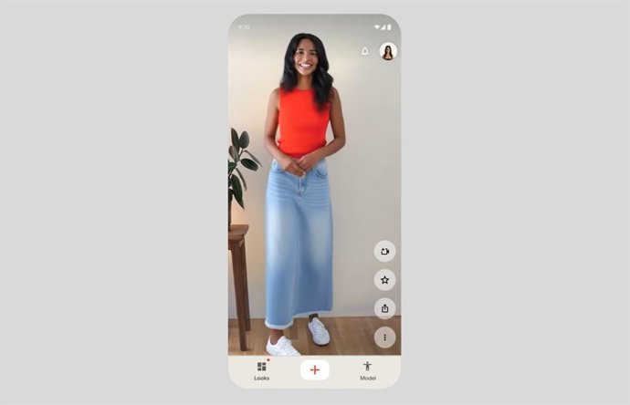 Imagne de una demostración de la app Doppl