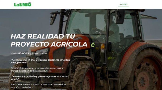 La Unió lanza una web para asesorar a los agricultores y ganadores jóvenes que se incorporan a la actividad agraria