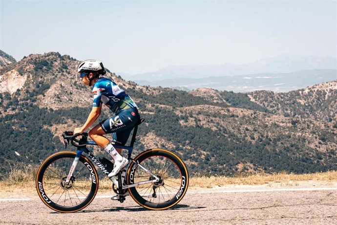 La ciclista española Mireia Benito en la contrarreloj del Campeonato de España de ciclismo de Granada 2025