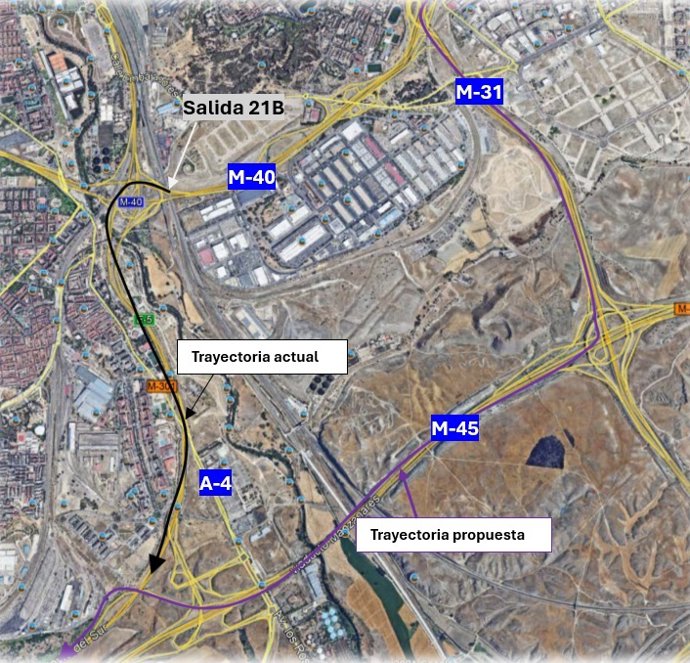 Archivo - Obras del enlace Supersur entre M40 y A4
