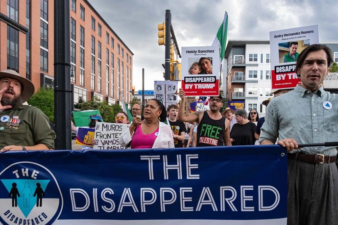 June 27, 2025, Pittsburgh, Pennsylvania, USA: Pittsburghers marched through heat and heavy rain as part of ''Disappeared In America,'' a nation-wide protest against raids and detainment of immigrants by federal Immigration and Customs Enforcement.