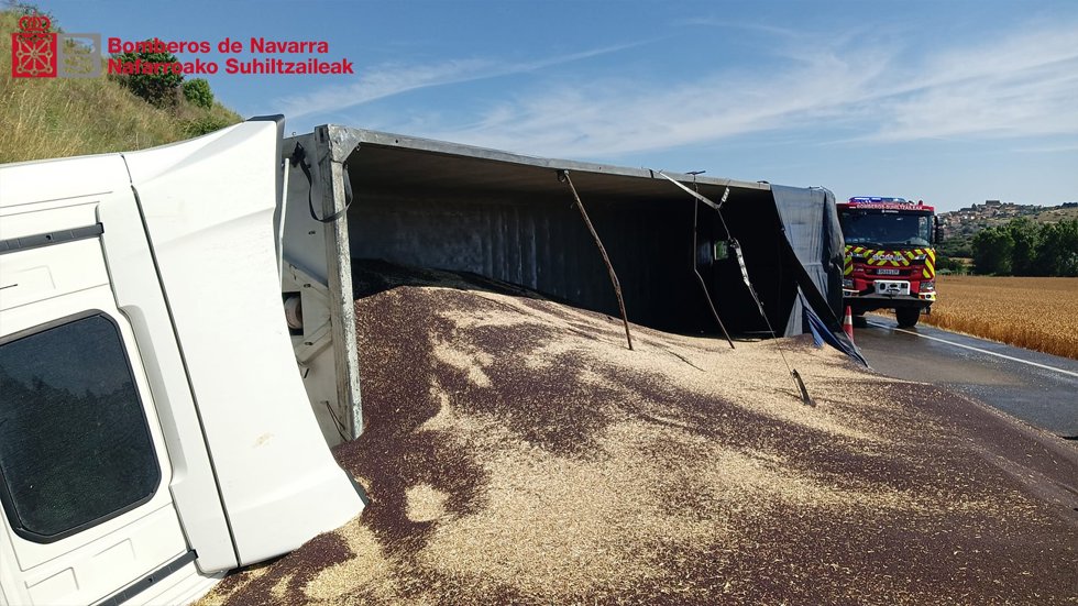 Imagen del camión implicado en el accidente.
