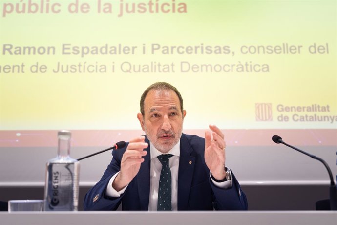El conseller de Justícia i Qualitat Democràtica de la Generalitat, Ramon Espadaler