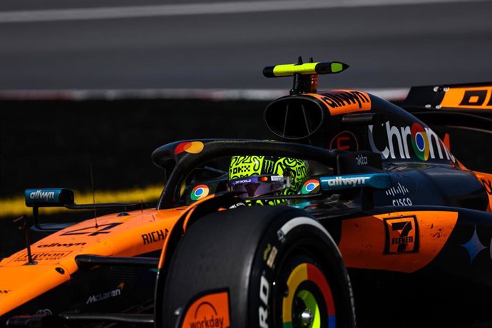 04 NORRIS Lando (gbr), McLaren F1 Team MCL39, action during the Formula 1 Pirelli Grand Prix du Canada 2025, 10th round of the 2025 FIA Formula One World Championship from June 14 to 16, 2025 on the Circuit Gilles Villeneuve, in Montréal, Canada - Photo F