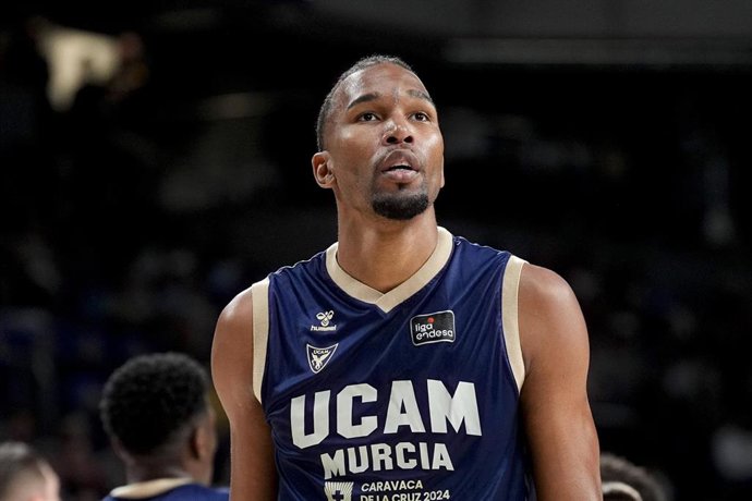 Archivo - Yannis Morin, durante su etapa en el UCAM Murcia.