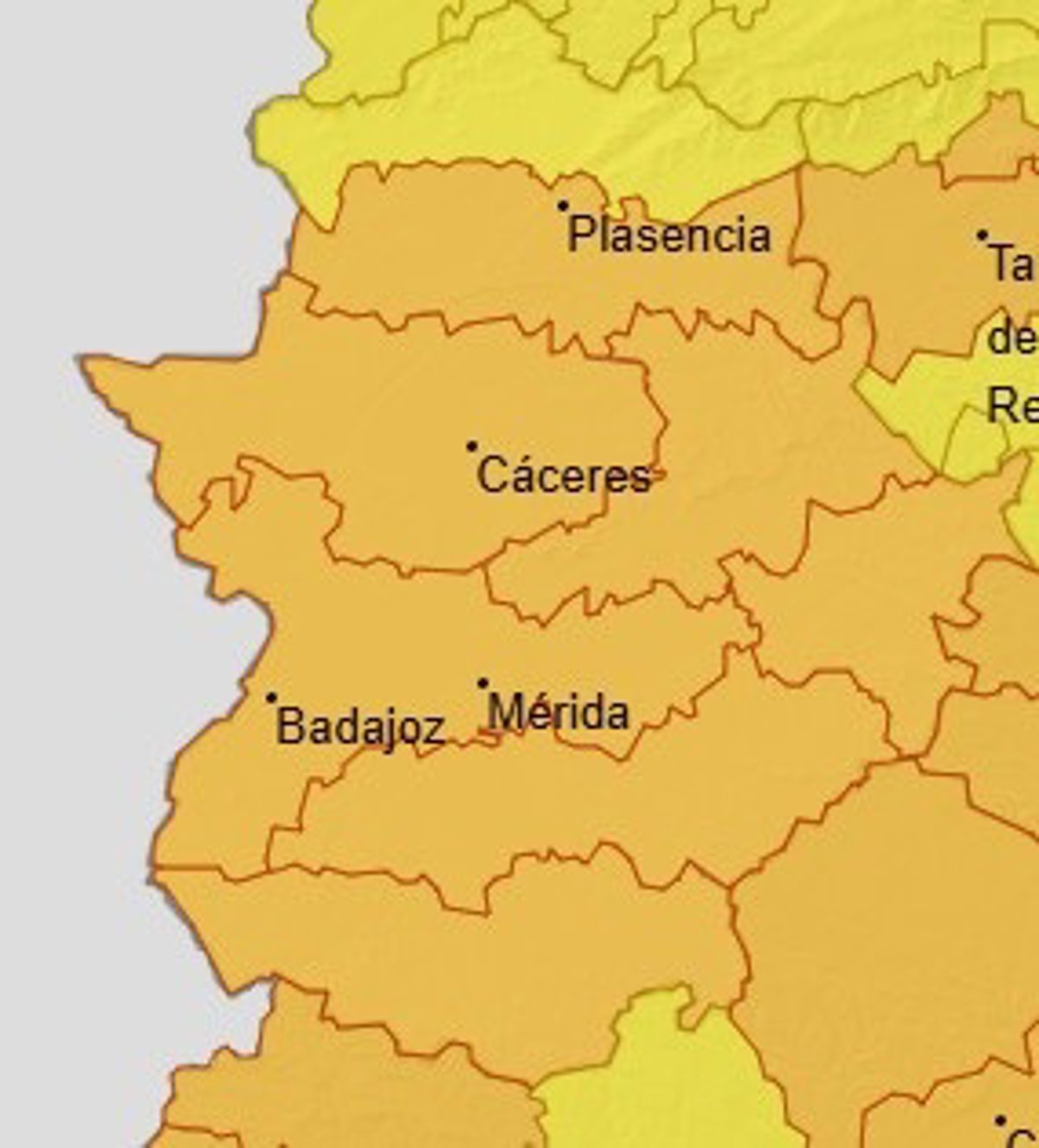 La primera ola de calor del verano arranca este sábado con casi toda Extremadura en alerta naranja por máximas de 40º