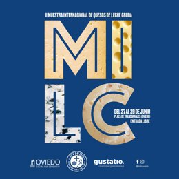 Cartel de la II Muestra Internacional de Quesos de Leche Cruda.