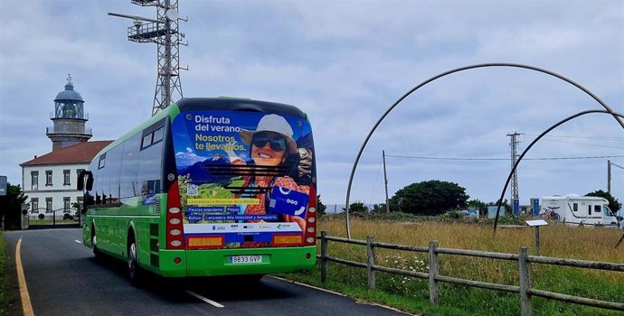 Bus lanzadera de verano en Asturias.