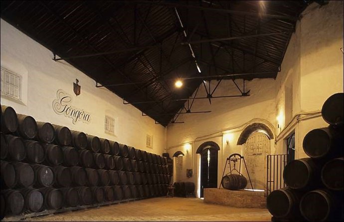 Imagen de archivo del interior de las Bodegas Góngora