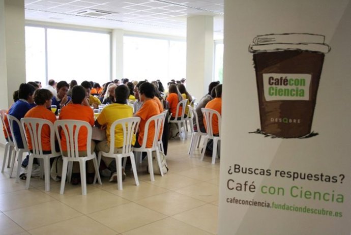 Un encuentro del proyecto 'Café con Ciencia'.