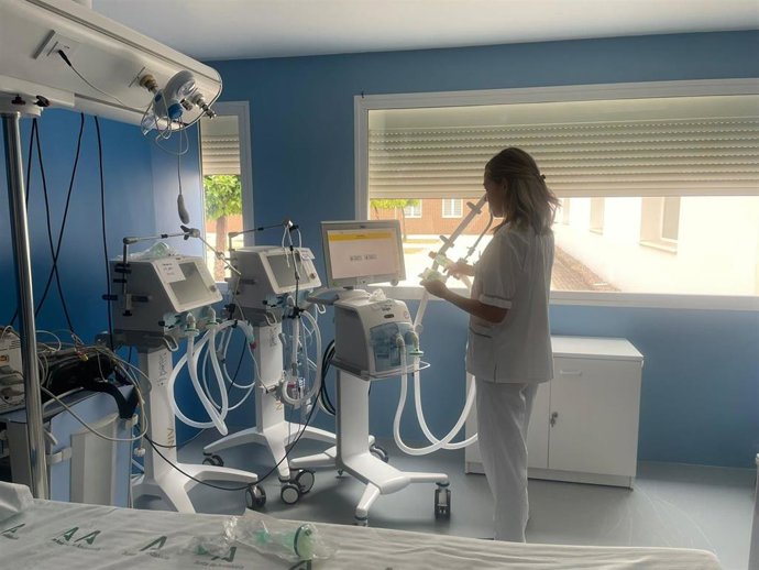 Una habitación del Hospital de Andújar.