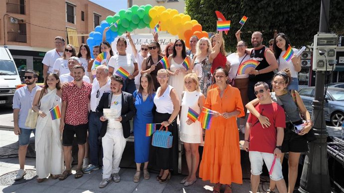 Acto institucional por el Día Internacional del Orgullo LGTBIQ+ organizado por la Asociación Pride Castilla-La Mancha, en colaboración con el Ayuntamiento de Ciudad Real.