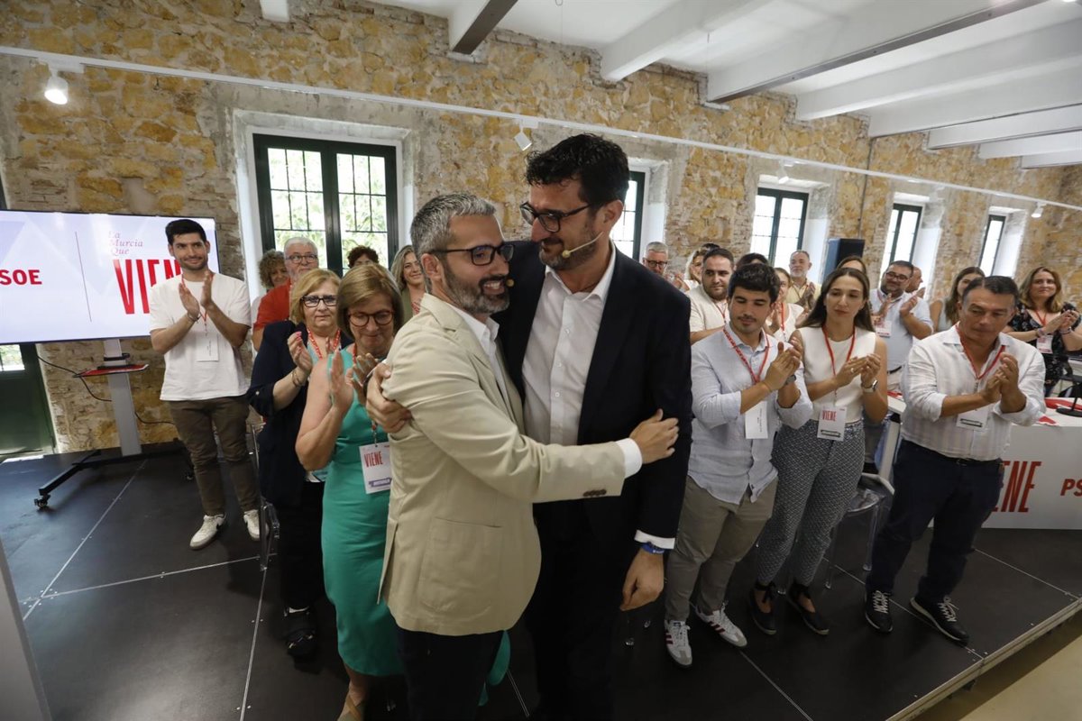Ginés Ruiz asume el liderazgo del PSOE Murcia arropado por la militancia y con la mirada puesta en  la Murcia que viene 
