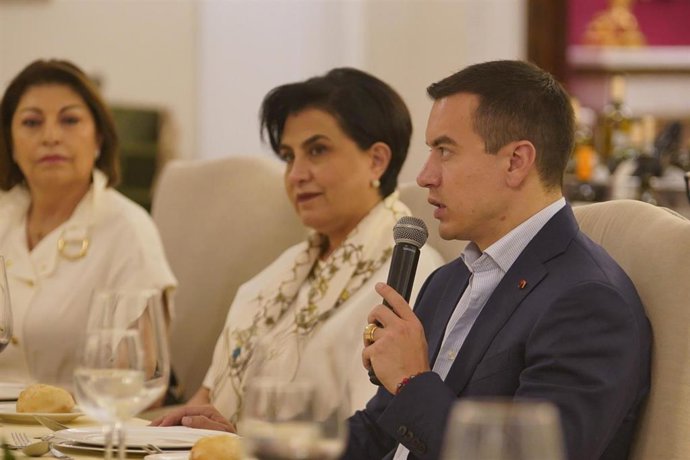 El presidente de Ecuador, Daniel Noboa