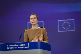 Archivo - May 28, 2025, Brussels, Brussels, Belgium: European Commissioners Kaja Kallas (L), Marta Kos (C), Jozef Sikela (R) presented the European Commission's strategic plan for the Black Sea today.  -  28/05/2025  -  Belgium / Brussels / Brussels - Sac