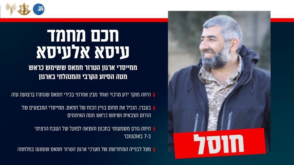 Uno de los dirigentes del brazo armado de Hamás, Hakem al Issa
