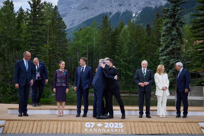 Los líderes mundiales reunidos en la cumbre del G7 realizada en el mes de junio en Canadá.