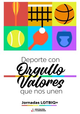 Cartel de la jornada 'Deporte con Orgullo, Valores que nos unen'.