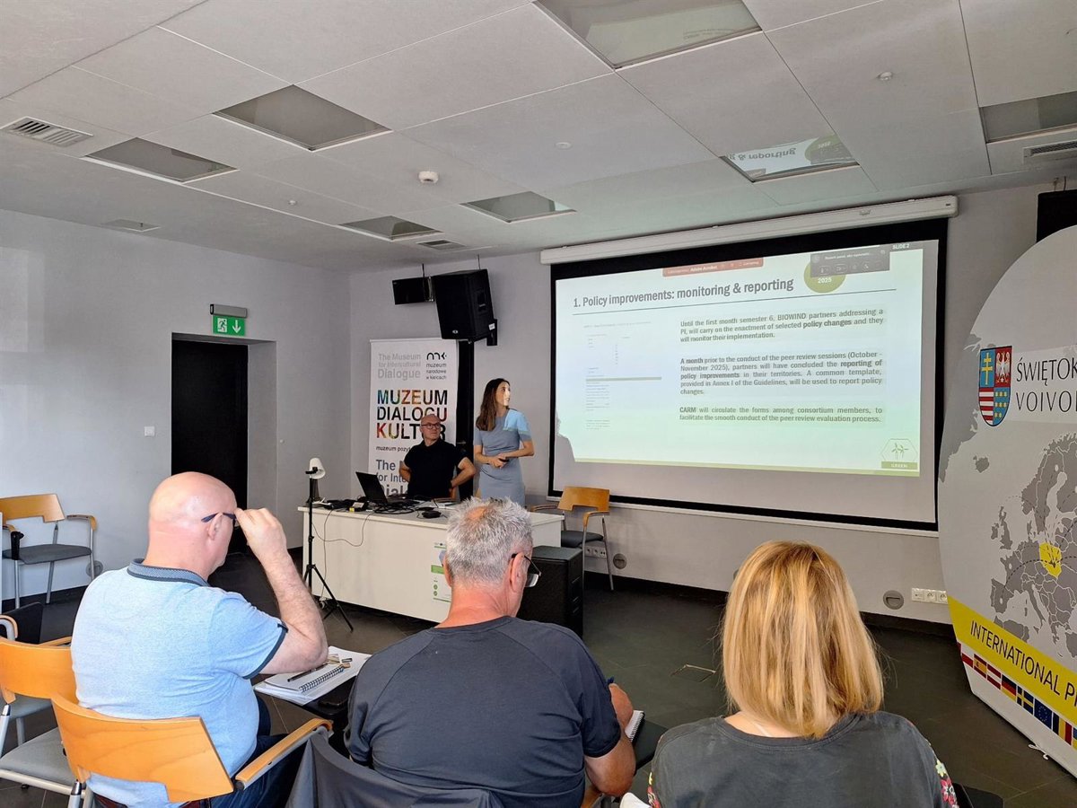 Murcia avanza en la planificación eólica sostenible con su participación en la quinta reunión del proyecto Biowind