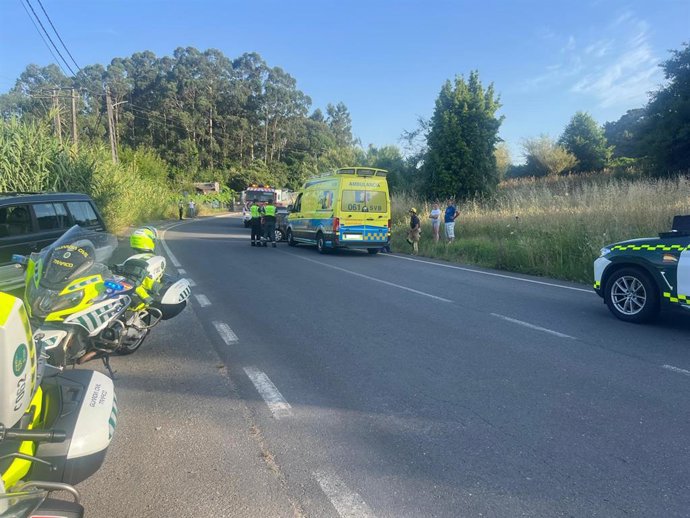 Accidente en Boiro (A Coruña)