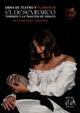 Vuelve a escena en Málaga la fusión de teatro y flamenco de 'El Desembarco, Torrijos y la traición de Viriato'.