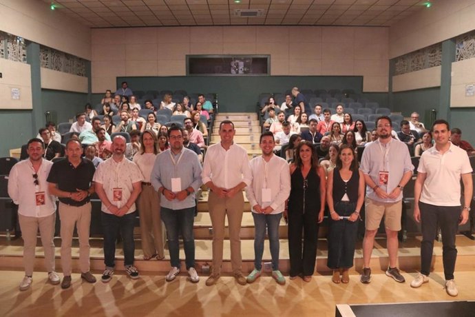 El secretario general del PSOE de Jaén, Juan Latorre, en  el 15 Congreso Provincial de JSA-Jaén