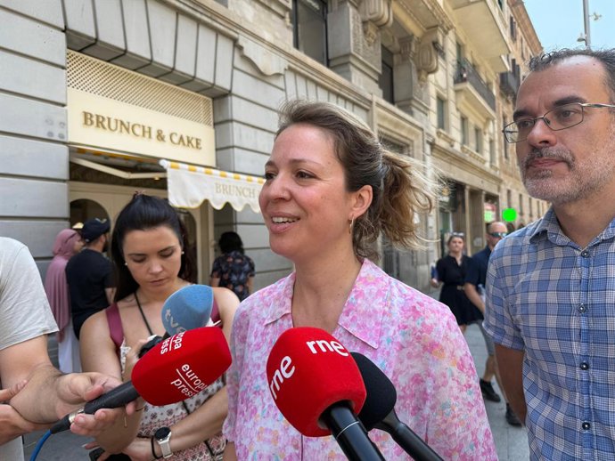 La líder de BComú a l'Ajuntament de Barcelona, Janet Sanz