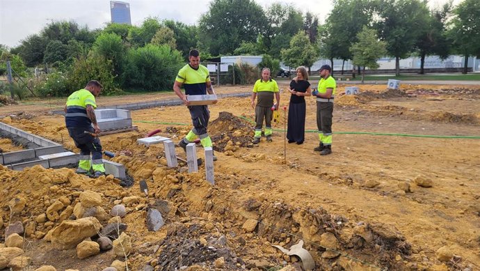 Obras de ampliación de los huertos urbanos.