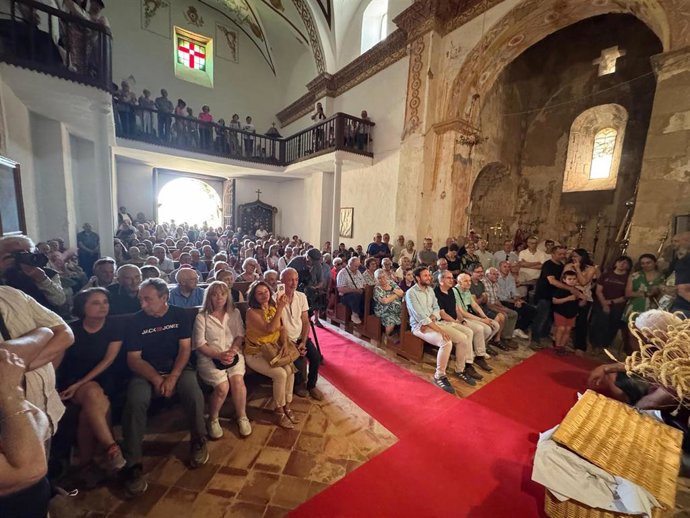 Lleno total en el Santuario de San Úrbez este domingo en la tradicional romería de Nocito.
