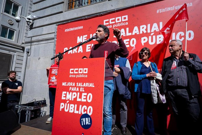 Archivo - Lucho Palazzo, coordinador del Área Pública de CCOO, en una imagen de archivo