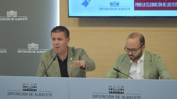El presidente de la Diputación, Santi Cabañero, y el vicepresidente, Fran Valera.