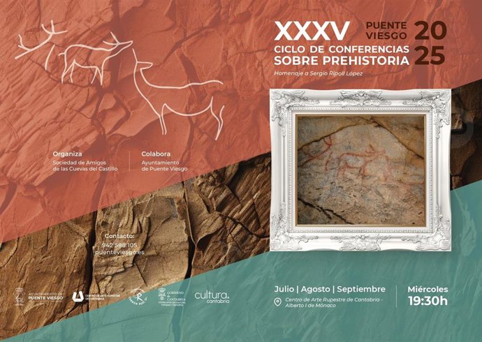 Cartel del Ciclo de Prehistoria de Puente Viesgo