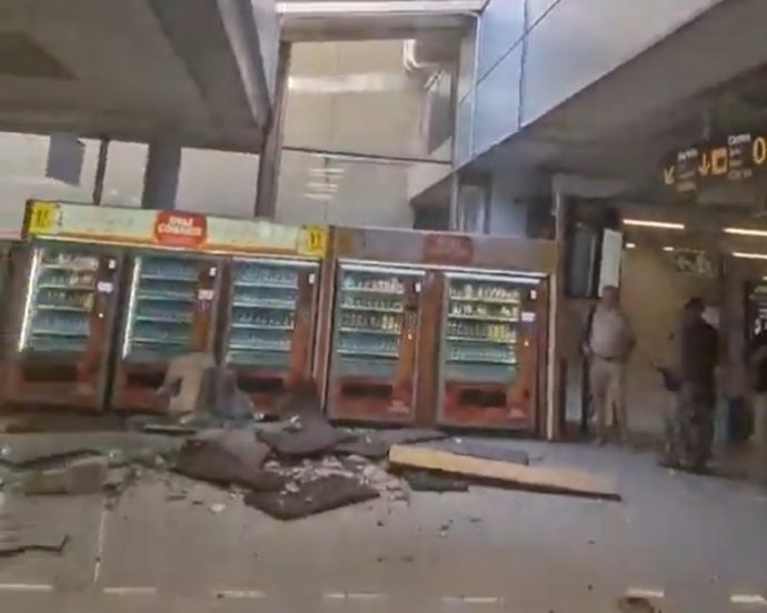 Imagen del derrumbe.