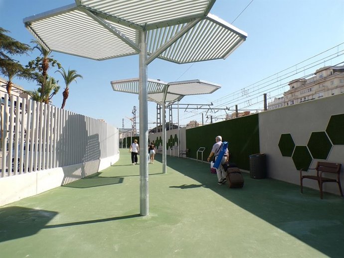 Imagen del corredor entre ambas estaciones