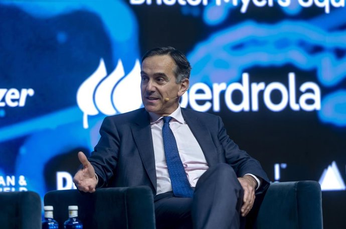 O Diretor Geral da Farmaindustria, Juan Yermo, fala durante o segundo dia da 3ª edição do 'Global Trends', no Auditorio El Beatriz, em 13 de junho de 2025, em Madri (Espanha). A Europa Press e a Câmara de Comércio Americana na Espanha celebram a