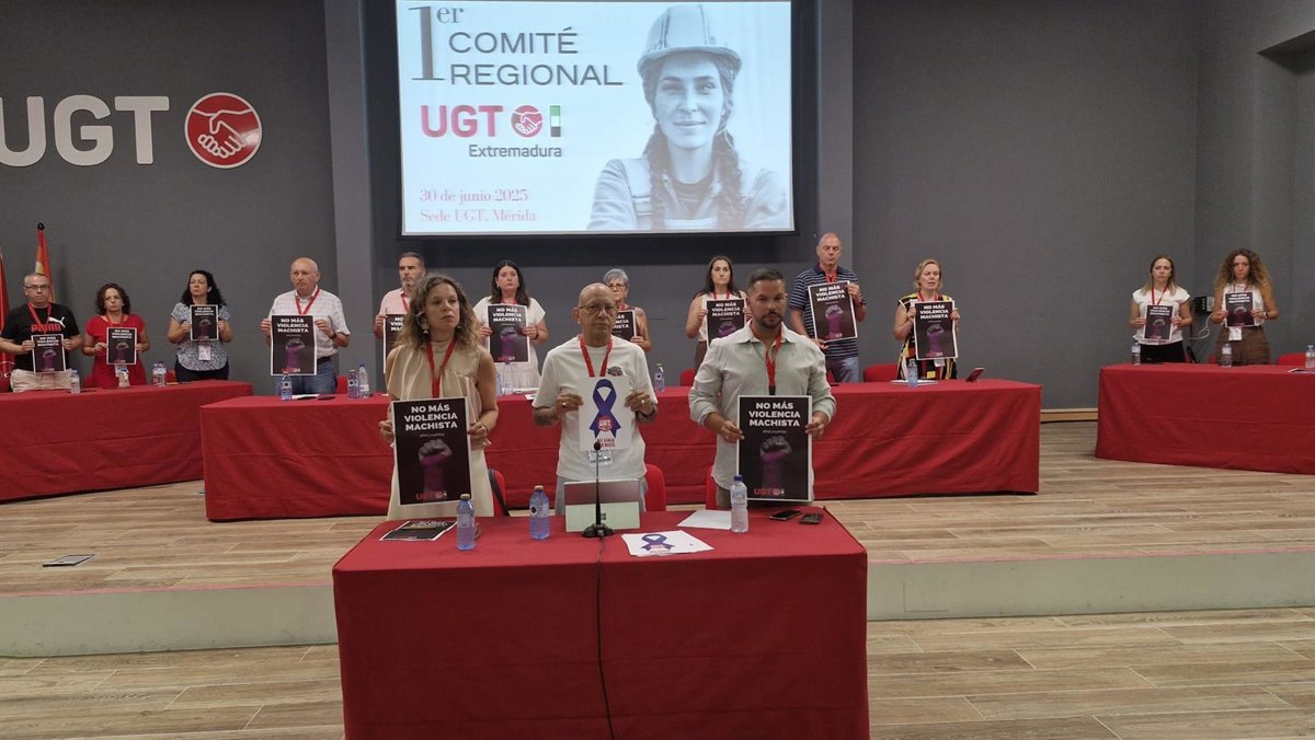 El Comité Regional de UGT Extremadura diseña su hoja de ruta sindical ante los  desafíos sociales y económicos  actuales