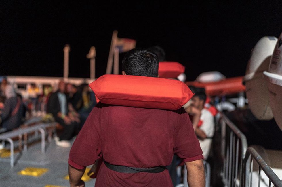 Archivo - Llegada de migrantes a Lampedusa tras un rescate en agosto de 2024