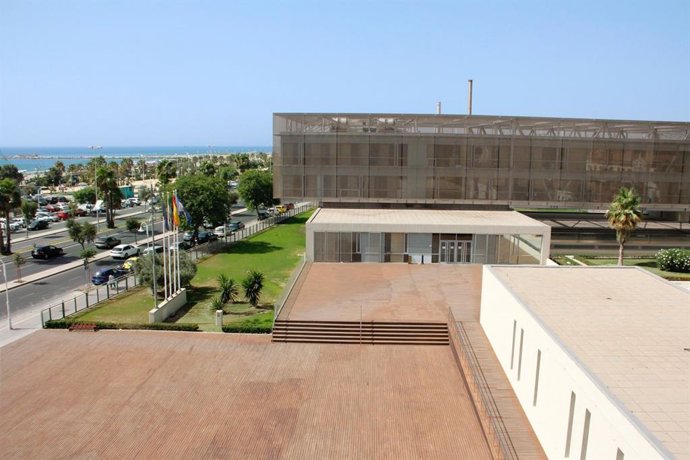 Vista del edificio de la Diputación provincial de Málaga.