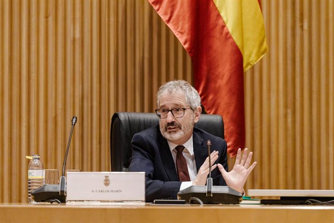 El Portavoz de Economía y Hacienda de Sumar, Carlos Martín, participa en una jornada parlamentaria organizada por el Grupo Sumar sobre el sector bancario, en el Congreso de los Diputados, a 5 de junio de 2025, en Madrid (España).