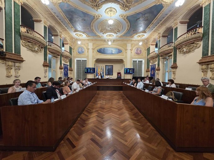 Pleno de la Diputación de Badajoz.
