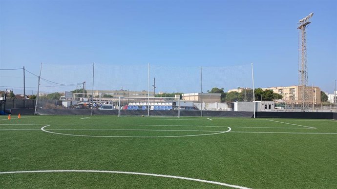 Campo del UD Rotlet Molinar tras las obras de mejora.