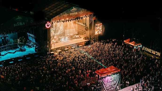 Vista aérea del festival Conexión Valladolid.