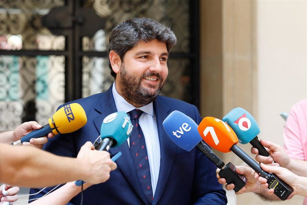 El presidente de la Comunidad, Fernando López Miras
