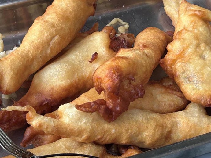 Las tradicionales pavías de la Hermandad Sacramental de Tomares.