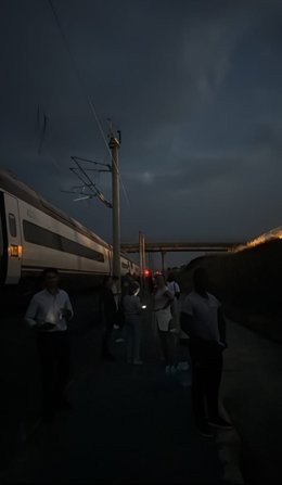 Pasajeros afectados por la avería del tren Sevilla-Madrid