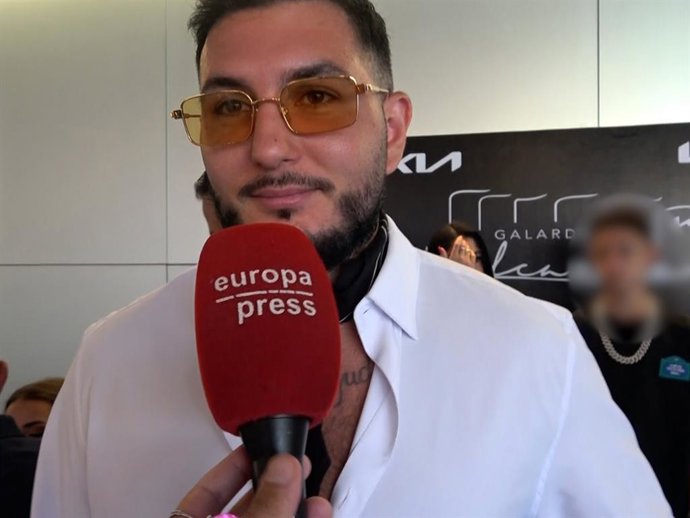 Omar Montes en los Premios Alcazaba