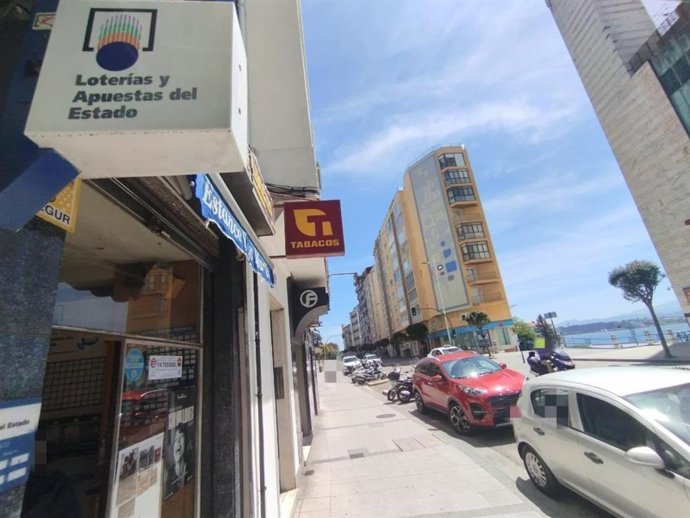 Despacho receptor de Loterías donde se ha dispensado el boleto acertante.