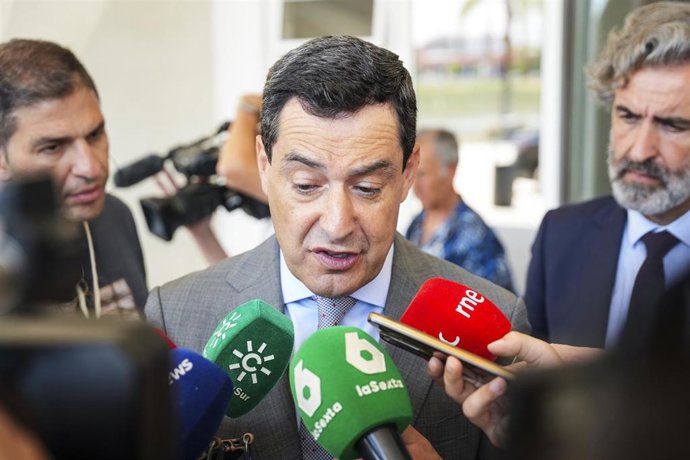 El presidente de la Junta de Andalucía, Juanma Moreno, en una imagen reciente. 