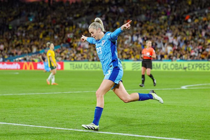 Archivo - Alessia Russo celebra un gol con la selección inglesa en el Mundial de 2023